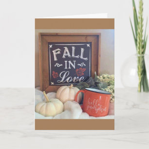 **I FELL IN LOVE WITH YOU** LOVING THANKSGIVING HOLIDAY CARD