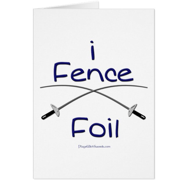 i Fence Foil (french grip) BLUE (Front)