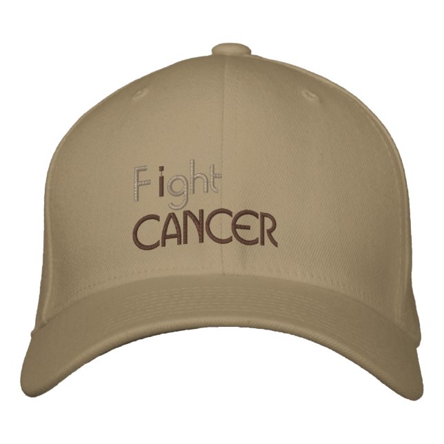 I fight cancer embroidered cap (Front)