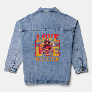 I Fight Fires and Save Lives Denim Jacket