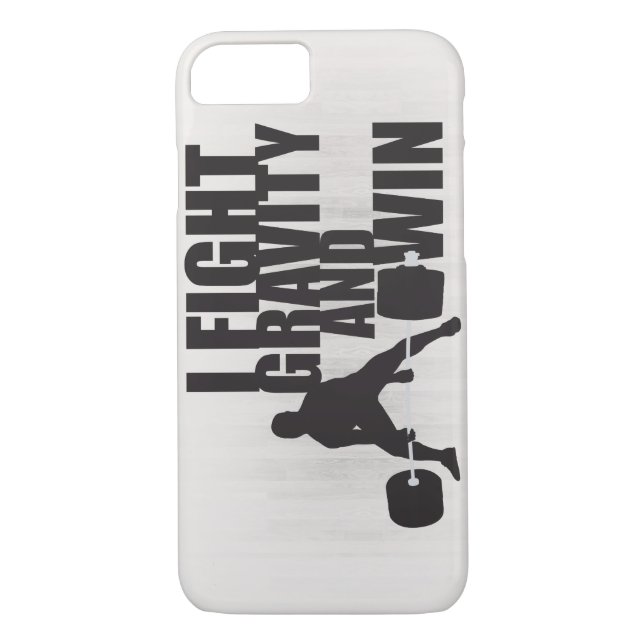I Fight Gravity and Win - Lifting Motivation Case-Mate iPhone Case (Back)
