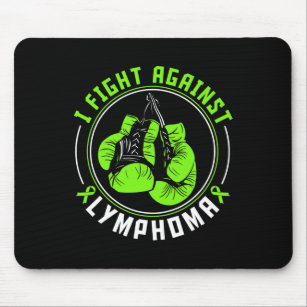 I Fight Lymphoma Awareness Support Boxing Gloves  Mouse Mat
