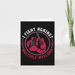 I Fight Multiple Myeloma Awareness Support Boxing Card