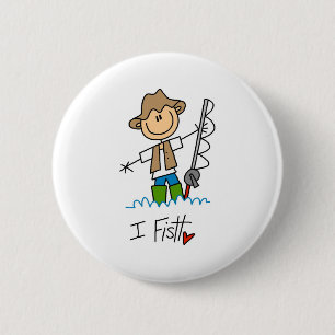 I Fish  6 Cm Round Badge