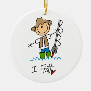 I Fish Ceramic Tree Decoration