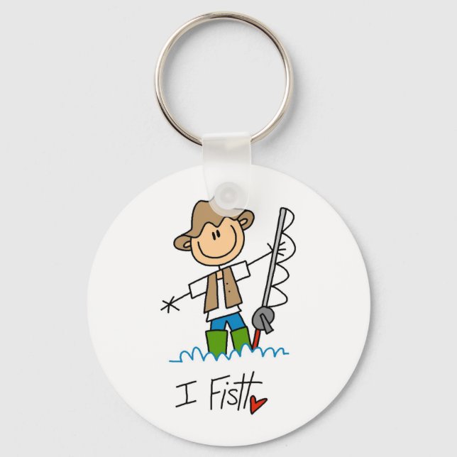 I Fish Key Ring (Front)