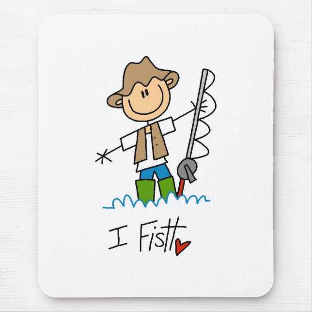 I Fish  Mouse Mat (Front)