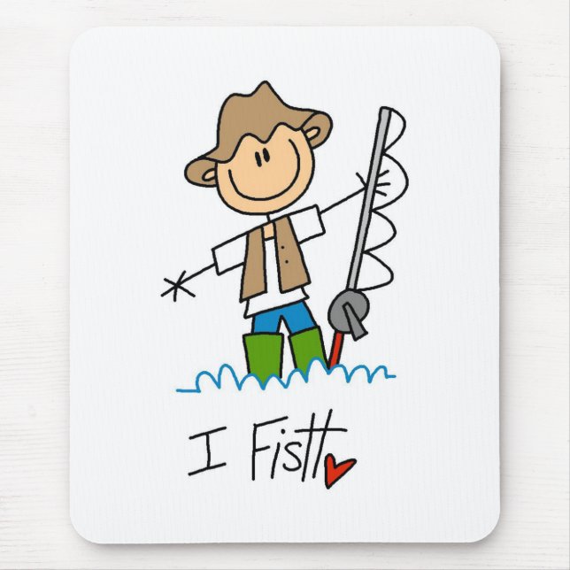 I Fish Mouse Mat (Front)