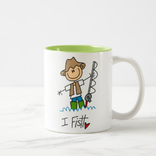 I Fish Two-Tone Coffee Mug