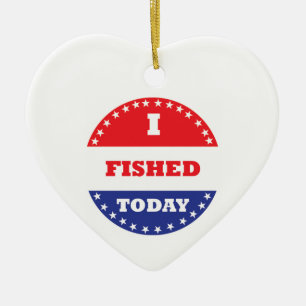 I Fished Today Ceramic Tree Decoration