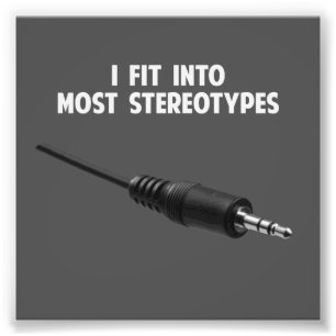 I Fit Into Most Stereotypes Photo Print