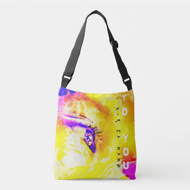 I Fix My Eyes To You JESUS Crossbody Bag (Front)