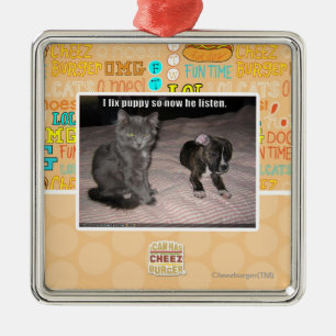 I fix puppy metal tree decoration