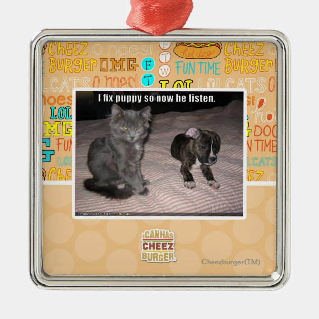 I fix puppy metal tree decoration (Front)