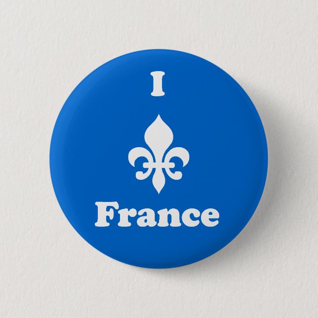 I Fleur-de-Lis France Button (Front)