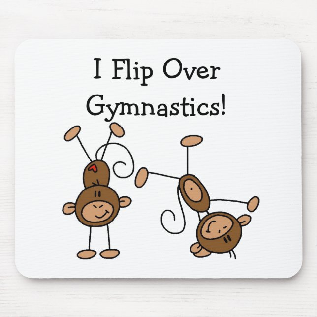 I Flip Over Gymnastics Mouse Mat (Front)