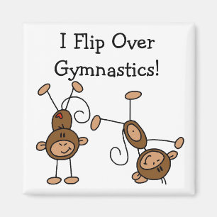 I Flip Over Gymnastics Tshirts and Gifts Magnet