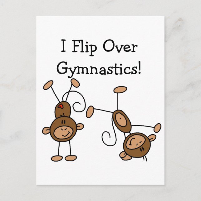 I Flip Over Gymnastics Tshirts and Gifts Postcard (Front)