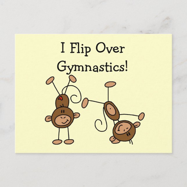 I Flip Over Gymnastics Tshirts and Gifts Postcard (Front)