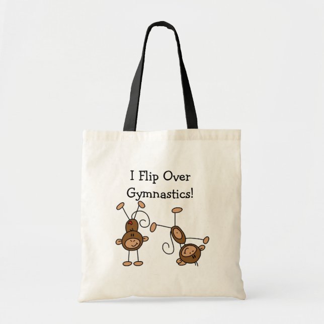 I Flip Over Gymnastics Tshirts and Gifts Tote Bag (Front)