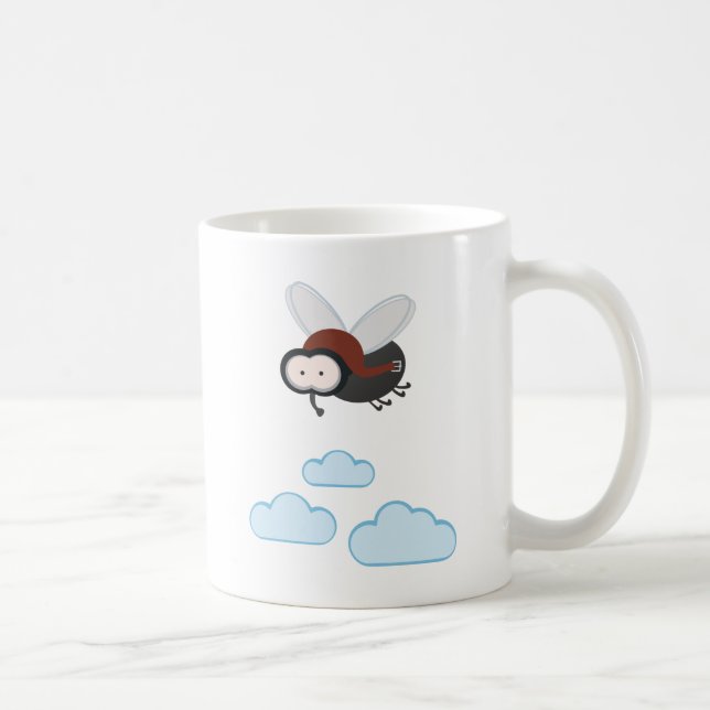 I fly so high - puck the stub fly coffee mug (Right)