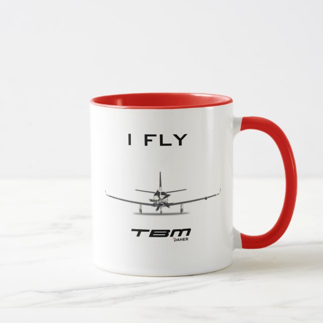 I Fly TBM - Pilot Coffee Mug (Right)