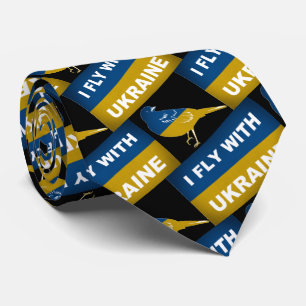 I Fly With Ukraine, National Nightingale Bird Tie