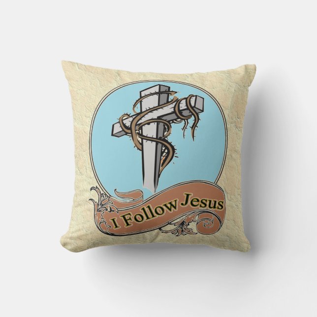 I follow Jesus Cushion (Front)