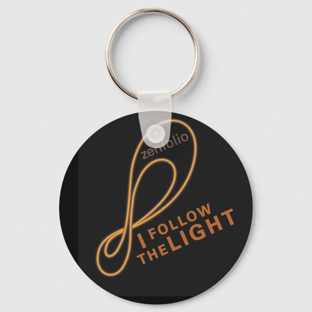 I follow the light  keychain (Front)