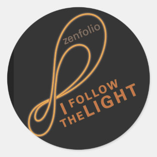I follow the light sticker