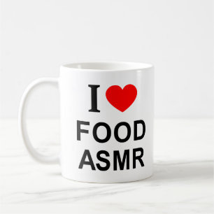 I ❤️ FOOD ASMR I LOVE FOOD ASMR I HEART FOOD ASMR COFFEE MUG