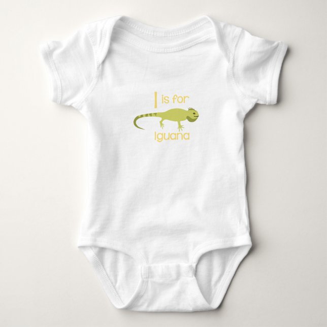 I for Iguana Baby Bodysuit (Front)