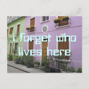 i forget postcard