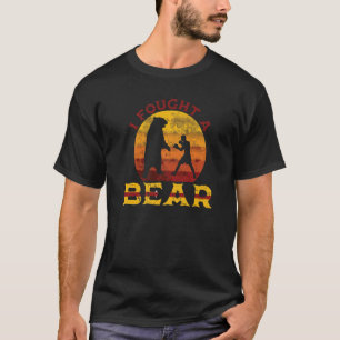 I Fought A Bear Women Wild Boxing Bear Animal 4 T-Shirt
