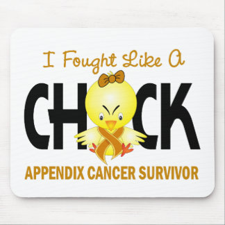 I Fought Like A Chick Appendix Cancer Survivor Mouse Mat