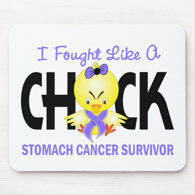 I Fought Like A Chick Stomach Cancer Survivor Mouse Mat (Front)