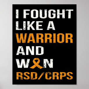 I Fought Like A Warrior And Won Rsd - Crps Poster
