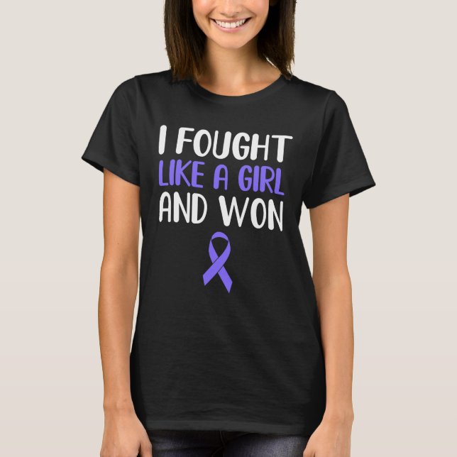 i fought oesophageal cancer and won cancer survivo T-Shirt (Front)