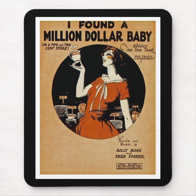 I Found A  Million Dollar Baby Mouse Mat (Front)
