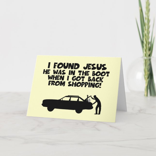 I found Jesus spoof Card (Front)