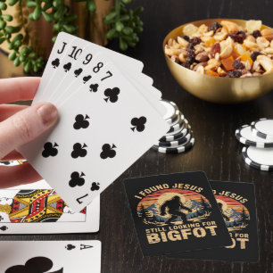 I Found Jesus Still Looking for Bigfoot Playing Cards