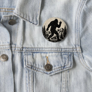 I Found Jesus Still Looking for Bigfoot Sasquatch 6 Cm Round Badge