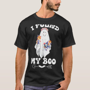 I Found My Boo She Found Her Boo Funny Couples Hal T-Shirt
