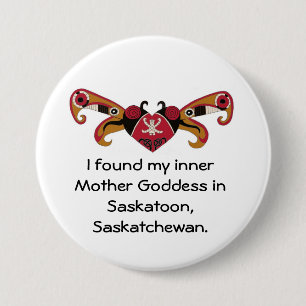 I Found My Inner Mother Goddess / Personalise 7.5 Cm Round Badge