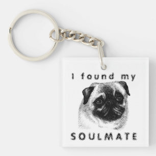 I found my pug soulmate key ring