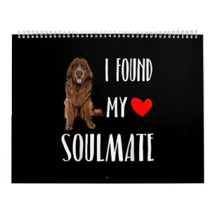 I found my soulmate newfie dog best friend gift calendar