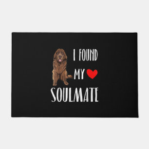 I Found My Soulmate Newfoundland Dog Lover Doormat