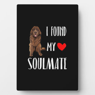 I Found My Soulmate Newfoundland Dog Lover Plaque
