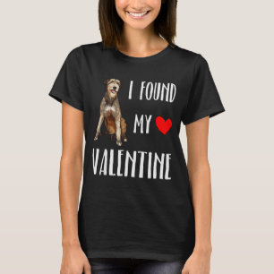 I Found My Valentine Day Irish Wolfhound Dog Lover T-Shirt