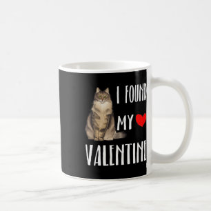 I Found My Valentine Day Norwegian Forest Cat Love Coffee Mug